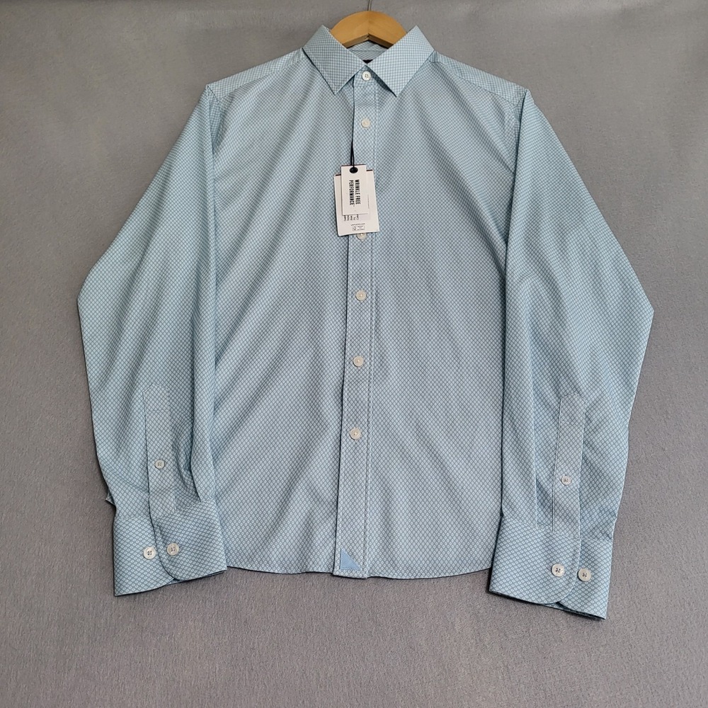 NWT UNTUCKit Falkirk Long Sleeve Button Down Performance Shirt Men's Size M